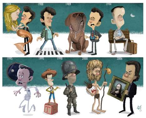 Celebrity Tribute Illustrations