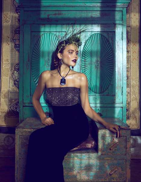Floral Headpiece Editorials