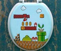 Nostalgic Gamer Lavatory Covers