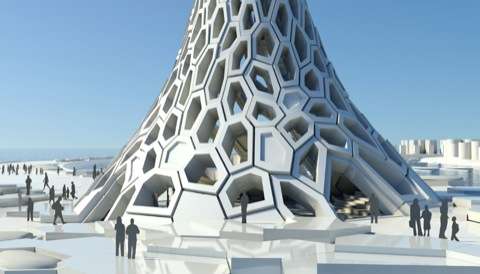 Tapered Hexagonal Towers