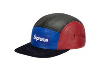 Color-Block Leather Caps Image 2