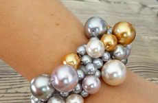 DIY Clustered Pearl Bracelets