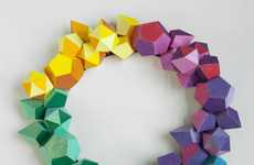 Vibrant Polygonal Wreaths
