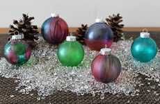 DIY Tie-Dyed Ornaments