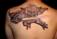 Blacklight Sci-Fi Body Art Image 2
