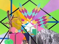 Rainbow Mixed Media Collages Image 5