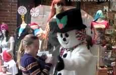 Aggressive Snowman Prank Videos