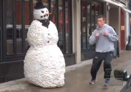 Scary Storefront Snowman Videos