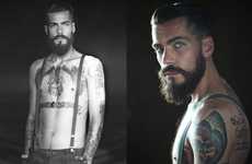 Inked Bearded Man Portraits