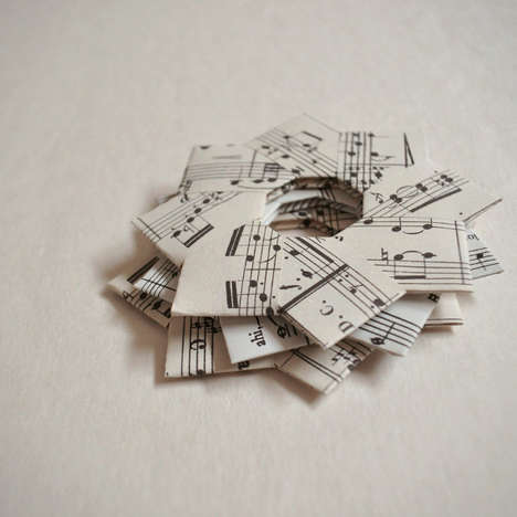 Vintage Sheet Music Ornaments