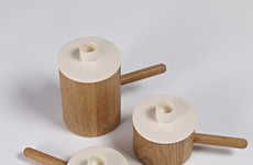 Simplistic Ceramic Candelabras