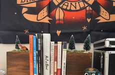 DIY Festive Forest Bookends