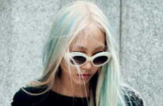 Draping Blue Haired Editorials