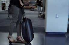 Scooter-Embedded Suitcases