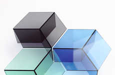Geometrical Glass Furniture