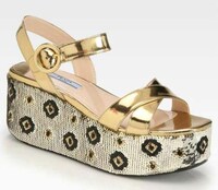 Glittery Botanic Wedges