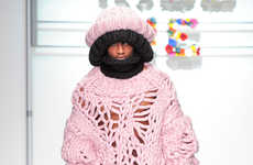 Exaggerated Cotton Candy Knitwear