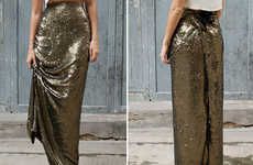 Sequin-Encrusted Maxi Skirts