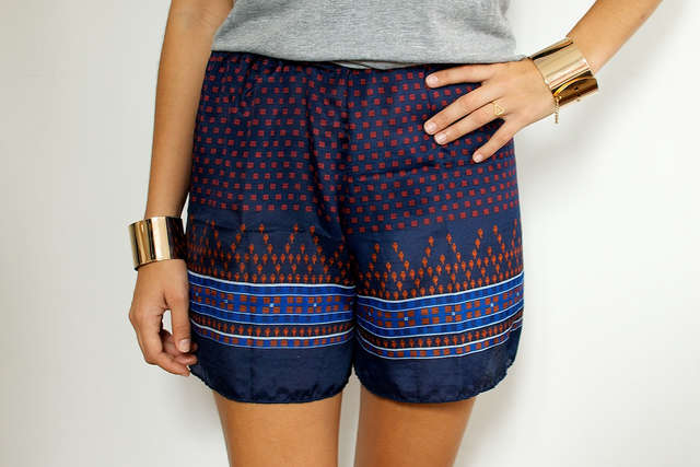 Silky Scarf Shorts