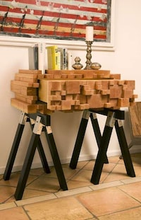 Wood-Stacked Tables Image 2