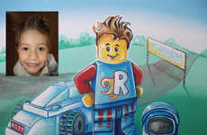 Personalized Block Toy Paintings