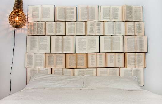 Novel-Covered Bedroom Decor