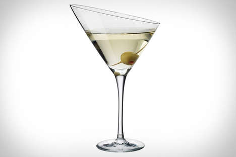 Slanted Cocktail Glassware