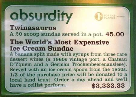 $3,333.33 Ice Cream Sundaes