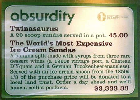 $3,333.33 Ice Cream Sundaes