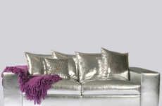 Silver Leather Sofas