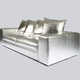 Silver Leather Sofas Image 2