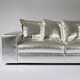 Silver Leather Sofas Image 3