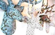 Designer Paper Deer Heads