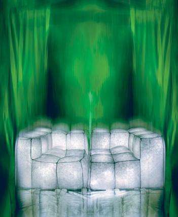 Glowing Ice Cube Furniture
