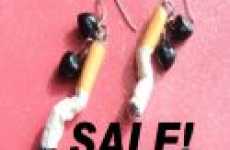 Cigarette Earrings