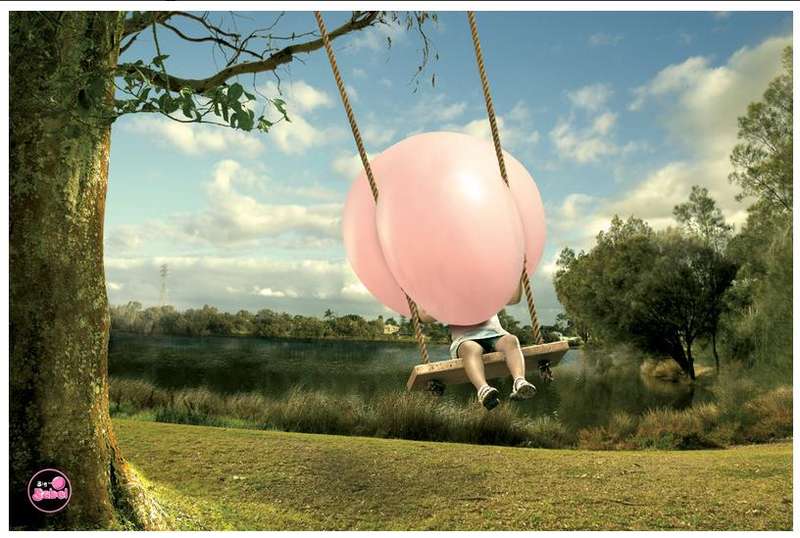 Giant Gum Bubbles