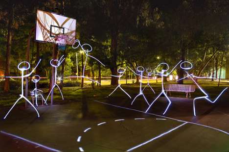 Athletic Light Graffiti
