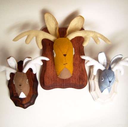 Felt Animal Trophies