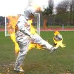 Daredevil Soccer Stunts