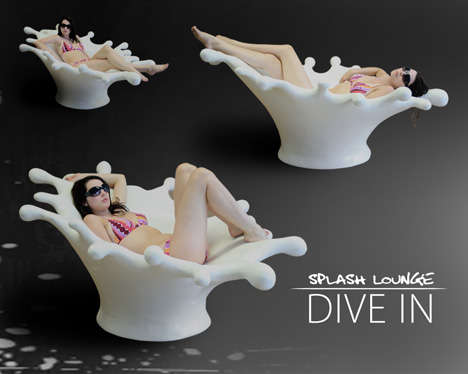 Milk Splatter Chairs