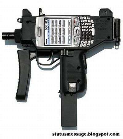 Machine Gun Cell Phones