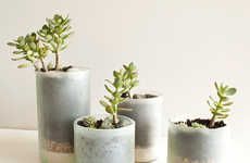 Recycled Wine Bottle Planters