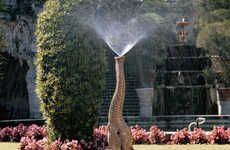 Water-Spouting Safari Sculptures