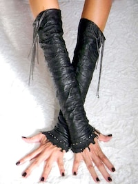 Fingerless Arm Gloves Image 6