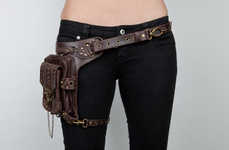 Thigh-Strapped Steampunk Bags