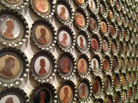 Expressive Bottle Cap Art
