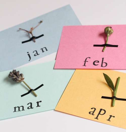 DIY Flower-Infused Calendars