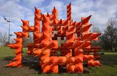 Illuminated Safety Cone Sculptures