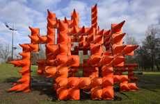 Illuminated Safety Cone Sculptures
