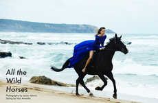 Equestrian Beachwear Editorials